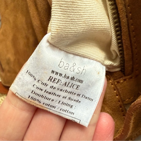 Ba&sh Alice Genuine Calfskin Leather Crossbody Purse Bag - Picture 9 of 9